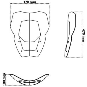 Parabrisas isotta odysseus con radar BMW R1300GS 2024- Â· 3
